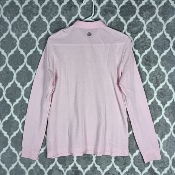 Louis Castel Golf Polo Shirt Long Sleeve Pink Large - Picture 3 of 10